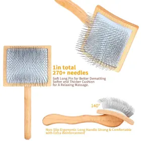 727636215638 WERDUOLAND Ergonomic Slicker Brush Haired Dogs #2