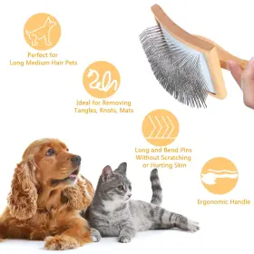 727636215638 WERDUOLAND Ergonomic Slicker Brush Haired Dogs #3