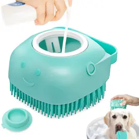 445020659648 WHITEONE Pet Dog Bath Brush Gentle Soap Silicone
