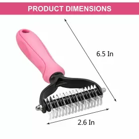 673311178173 WHOOBELL Undercoat Rake Dogs Brush Deshedding #2