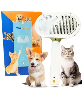 313047792778 WIKIAZON Pet Steam Brush Cat Dog Spray Hair Comb