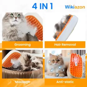 445052074068 WIKIAZON Cat Steam Brush Cleaning Anti Shedding #2