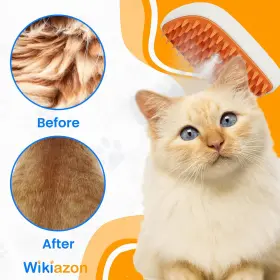 445052074068 WIKIAZON Cat Steam Brush Cleaning Anti Shedding #3