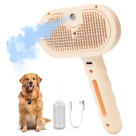 630456693008 WISAFOI Steam Dog Brush Shedding Cleaning