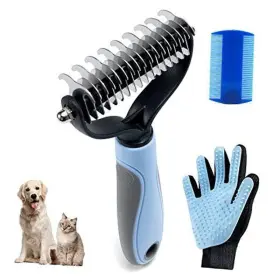 445008193171 WOBEVB Pet Brush Deshedding Double Shedding
