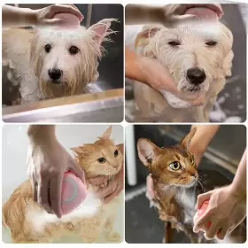 786292290809 WOLEIGIAO Dog Bath Brush Pet Massage Shampoo #3