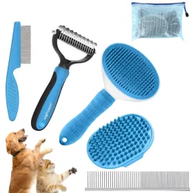 HQ-8I1G-7EV6 WOPQAEM Dog Brush Cleaning Slicker Kit