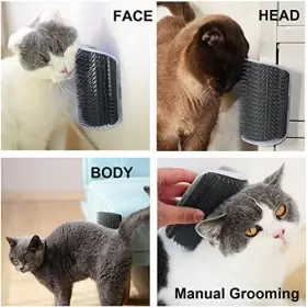 917245360148 WWVVPET Pack Cat Groomer Dog Corner Wall Comb #3