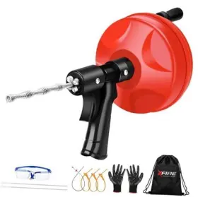 XAB4 XFIRE-GEAR Drain Auger Double Snake Tool