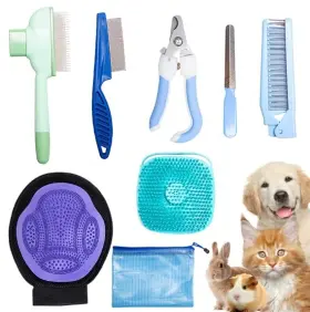 218976098771 XIOMOLI Pet Brush Cats Dogs Dematting Comb Nail