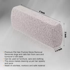 696544282813 XUNIEA Pet Hair Remover Cat Removal Pumice Stone #2