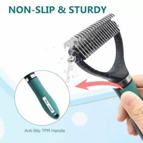 COMB001 XUSUCC Deshedding Dog Brush Cat Matted Fur Remover #2