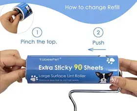 825687839640 YABEEPET Extreme Lint Roller Handle Pet Hair #3