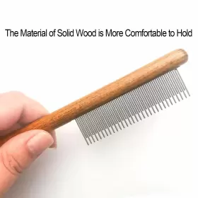 767136944751 YDDPET Cat Comb Dog Solid Wood Pet Tool Rabbits #3
