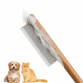 767136944751 YDDPET Cat Comb Dog Solid Wood Pet Tool Rabbits
