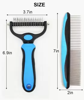 765150426420 YEESFO Deshedding Brush Double Undercoat Rake #2