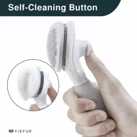 788424144295 YIEFUR Cat Hair Brush Shedding Silicone Cleaning #2