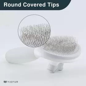 788424144295 YIEFUR Cat Hair Brush Shedding Silicone Cleaning #3