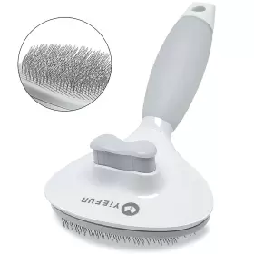JU-RENN-TF61 YIEFUR Cat Hair Brush Shedding Silicone Cleaning