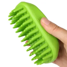 Yintoper B0crkzsnsd Dog Bath Brush Pet Silicone Shampoo Rubber Shower Wash Curry For S