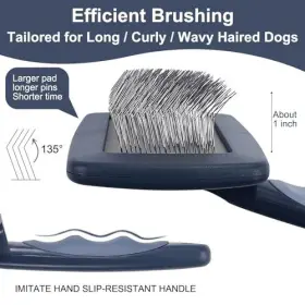 973765131125 YIRU Firm Slicker Brush Dogs Goldendoodles Pin #2