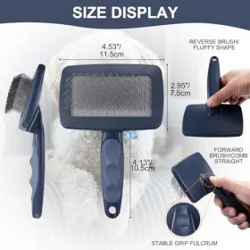 973765131125 YIRU Firm Slicker Brush Dogs Goldendoodles Pin #3