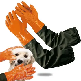 Y0-08232 YOFANG Pet Gloves Waterproof Rubber Washing