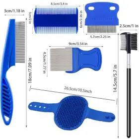 717021831567 YUDEWATER Pack Pet Lice Comb Set Flea #3