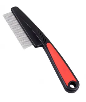 445014440450 YUMFLAN Flea Comb Rubber Handle Dogs Cats