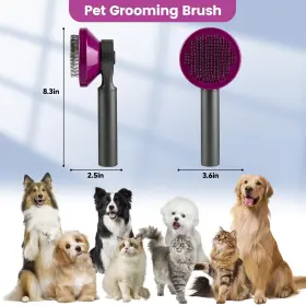 787056718737 YUNOENTONA Dog Brush Shedding Deshedding #2