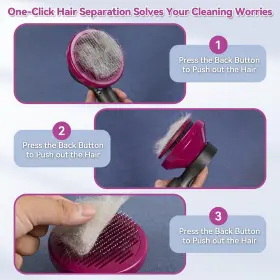 787056718737 YUNOENTONA Dog Brush Shedding Deshedding #3