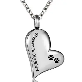 MEMORIALS01 YVIEHTTEM Dog Ashes Necklace Pet Cremation Urn