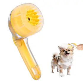 614553482550 ZAPLYTE Pet Bath Brush Coarse Bristled Bubble