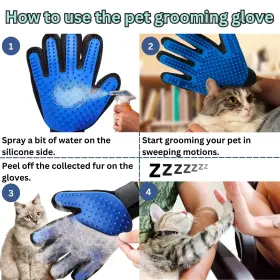 721750332196 ZEPETZ Functional Pet Hair Remover Gloves Gentle #2