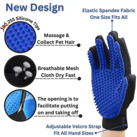 721750332196 ZEPETZ Functional Pet Hair Remover Gloves Gentle #3