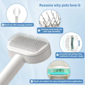 786051364703 ZEWZE Cleaning Cat Brush Air Cushion Massager #2