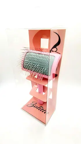 046139982572 ZOLITTA Pink Pretty Slicker Brush Dog #3