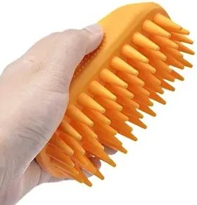 717332140891 ZOOPOLR Dog Cat Pet Brush Silicone Massage