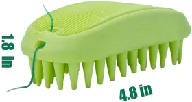 787870988194 ZOOPOLR Pet Silicone Shampoo Brush Hair Pink #3