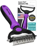 Maxpower Planet Pet Grooming Brush - Double Sided, Extra Wide For Dogs Purple. Fixed Price $16.96.