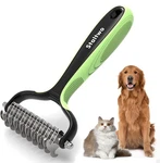 Staltwo Dual Sided Stainless Steel Dematting Deshedding Comb Brush For Dogs. Fixed Price $9.99.