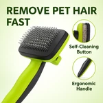 Self Cleaning Slicker Brush For Dogs Cats Pet Grooming Shedding Long Short Hair. Fixed Price $15.45.