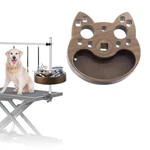 Huioqwe Pet Grooming Organizer For Scissors Wood Grain Cat Head, Multicolor. Fixed Price $41.76.