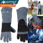 Animal Handling Gloves Leather Sleeve Bite Proof Dog Cat Bird Reptile Protection. Fixed Price $20.99.