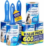 Extra Sticky Lint Roller Mega Value Set 600 Sheets For Pet Hair Removal, Dog And. Fixed Price $32.40.