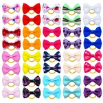 Juccpul Dog Hair Bows Cute Puppy Bowknot Ties Bulk With 40pcs-ties. Fixed Price $10.06.
