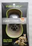 Furminator Anti-microbial Curry Comb Grooming Pet Brush Removes Dust Loose Hair. Fixed Price $15.99.
