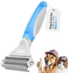 Pet Dematting Comb - 2 Sided Undercoat Rake For Cats & Dogs Safe Grooming T.... Fixed Price $17.08.