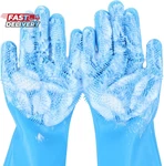 Pecute Pet Grooming Gloves - Heat Resistant Silicone With High-density Te. Fixed Price $11.71.