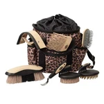 Weaver Leather Horse Grooming Kit, 7-piece Brush Set With Tote - Leopard. Fixed Price $52.95.